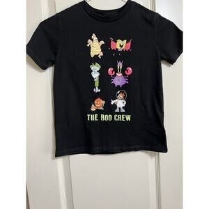 Nickelodeon Sponge Bob and Friends T-Shirt Boys Black Halloween " The Boo Crew"